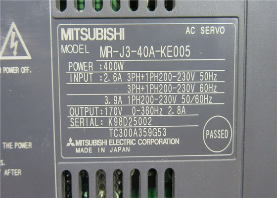 Nouveau Mitsubishi MELSERVO-J3 Amplificateur à courant alternatif de 400 W MR-J3-40A-KE005
