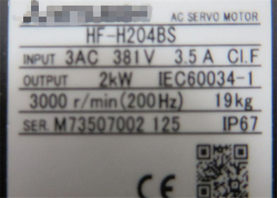 Mitsubishi 381V 2KW Servo moteurs à courant alternatif électriques HF-H204BS / HF-H204BS-A48