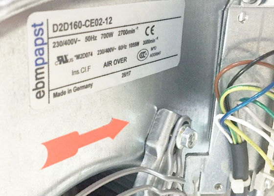 L'unité de ventilation est constituée par un ventilateur centrifugeur AC.