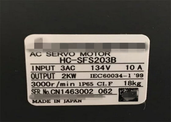 MITSUBISHI Melservo série HC-SFS Moteur à moteur à moteur à inertie moyenne HC-SFS203B du Japon