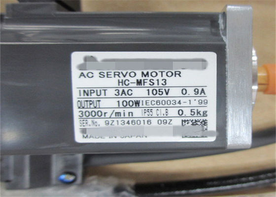 100W Mitsubishi AC Servo moteur industriel HC-MFS13 / HC-KFS13 moteur japonais