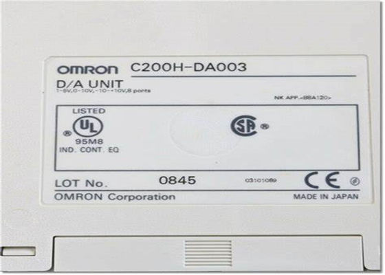 Le module de sortie analogique OMRON C200H-DA003 D/A est de 1 à 5 V, 0 à 10 V, -10 à +10 V, 8 ports.