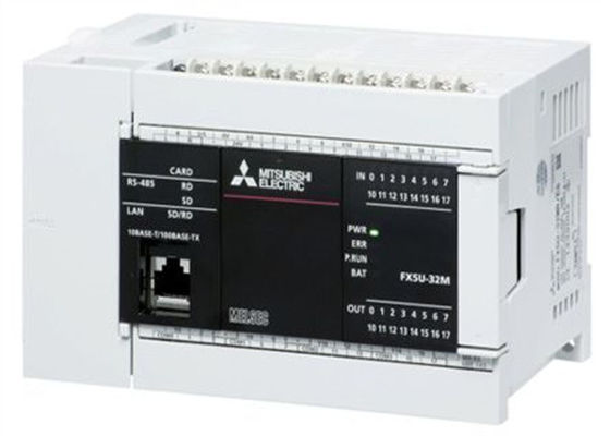 MODULE D'UNITÉ CENTRALE DE TRAITEMENT DE MITSUBISHI FX5U-32MR/ES AVEC LES ENTRÉES NUMÉRIQUES INTÉGRÉES DE L'ENTRÉE-SORTIE 16 D'I/S 32