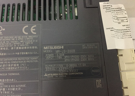 Amplificateur servo à C.A. de série industrielle du lecteur MR-J3-350B MR-J3 de Mitsubishi Electric 3.5KW NOUVEAU