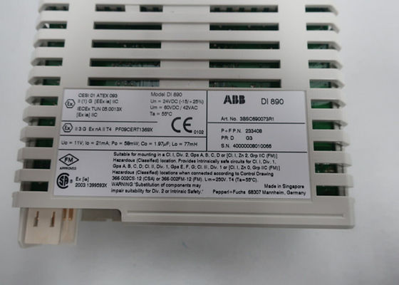 ABB DI890 3BSC690073R1 Interface de sécurité intrinsèque Canaux isolés galvaniquement individuellement