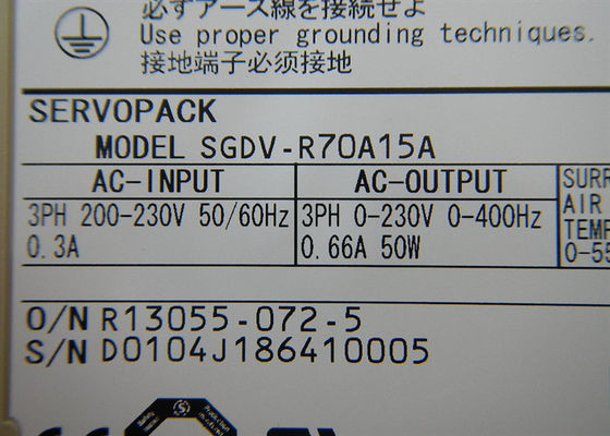 SGDV-R70A15A 200V Yaskawa Nouveau servo-amplificateur CA dans la boîte d'origine