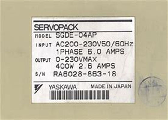Marque Yaskawa Servo amplificateur CA SGDE-04AP série Sigma en boîte
