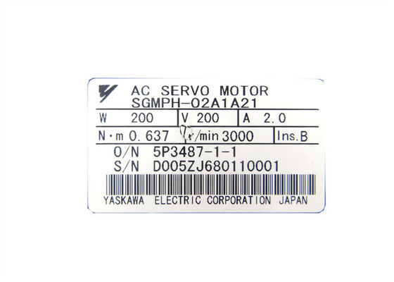 Yaskawa SGMPH-02A1A21 Servo moteur industriel tout neuf