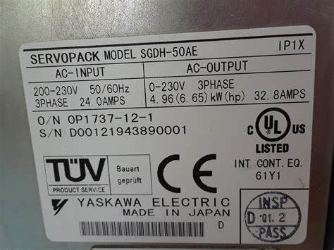Tout nouveau moteur Yaskawa SGDH-50AE Sigma dans la boîte originale