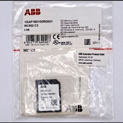 ABB MC502 1SAP180100R0001 AC500 carte mémoire SD PLC d'automatisation distribuée