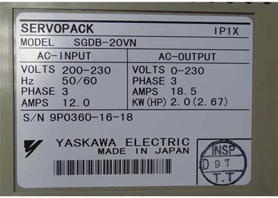 Tout neuf Yaskawa AC Servo Drives SGDB-20VN Original Nouveau dans la boîte
