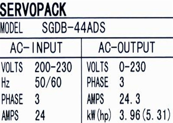 SGDB-44ADS Yaskawa Servo Industrial Drive tout neuf et original