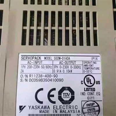 Yaskawa SGDM-02BD 100V Servo-entraînement à courant alternatif à phase unique de 0,20 kW et contrôle de position