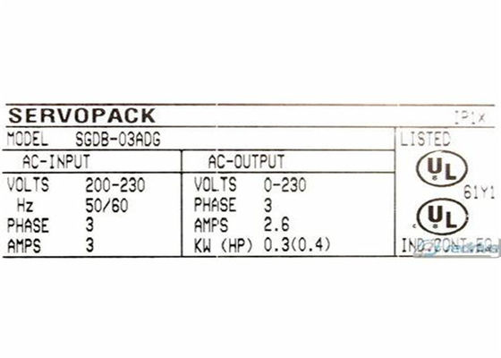 Yaskawa SGDB-03ADG Sigma Servo entraîneur tout neuf original dans la boîte
