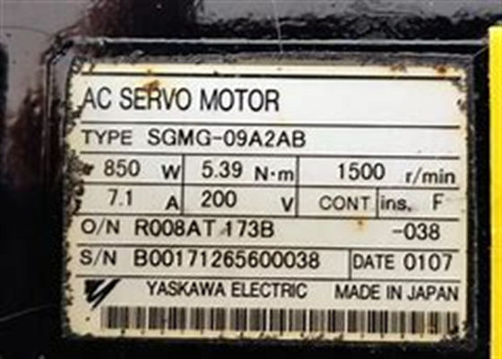 Yaskawa Marque Sigma SGMG-09A2AB Servo moteur Nouveau original dans la boîte