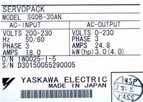 Les nouveaux servomoteurs de Yaskawa SGDB-30AN
