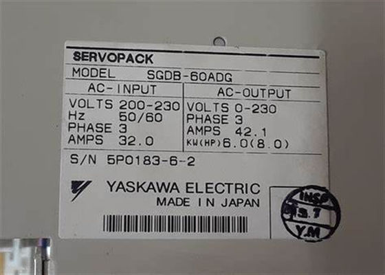 Yaskawa tout neuf Servo Drive SGDB-60ADG 230V dans la boîte