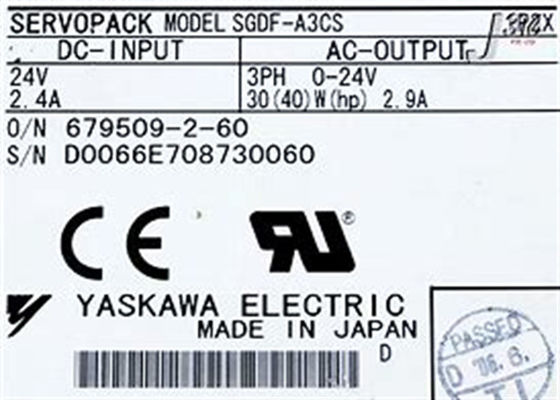 Les servo-entraînements industriels de Yaskawa SGDF-A3CS neufs dans la boîte d'origine