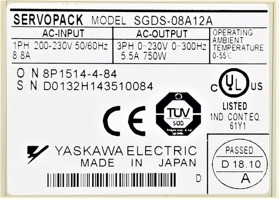 Yaskawa SGDS-08A12A Sigma série 3 AC Servo Drive tout neuf