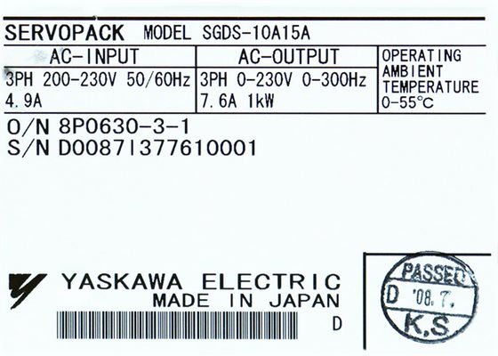 La série SGDS de Yaskawa SGDS-10A15A tout neuf Servo Drive original