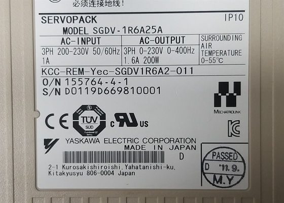 Yaskawa SGDV-1R6A25A 200V AC Servo Drive toute nouvelle boîte originale