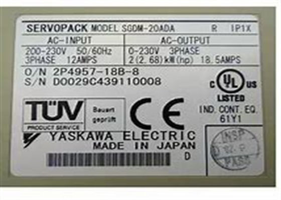 SGDM-20ADA Yaskawa Servo Drive Industrie tout neuf dans l'original