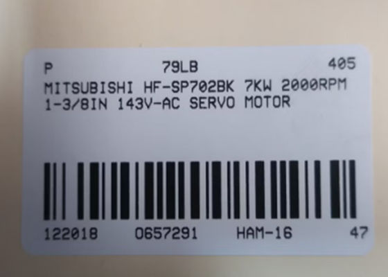 Le moteur à servo Mitsubishi HF-SP702BK 7kw 2000rpm 1-3/8in 143v-ac