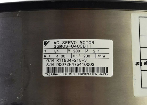 Yaskawa Industrial AC Servo Motor 4Nm Sortie SGMCS-04C3B11 Nouveau