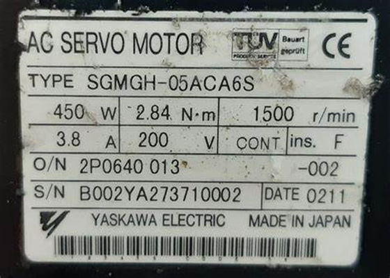 Yaskawa SGMGH-05ACA6S 0.45kw AC Servo moteur tout neuf original