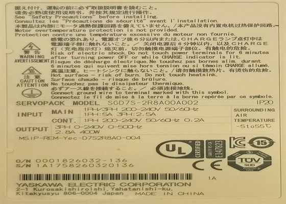 Yaskawa SGD7S-2R8A00A002 200V AC Servo Drive tout neuf dans la boîte