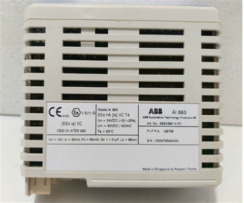 AI893 3BSC690141R1 Module d'entrée analogique Module d'alimentation électrique redondant