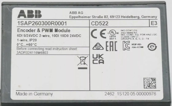 ABB CD522 1SAP260300R0001 Module de fonctionnement 2 entrées du codeur Suède