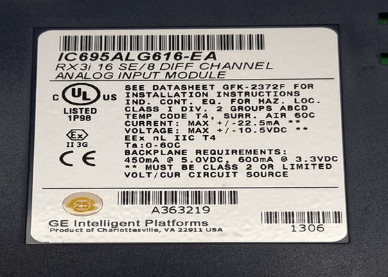 GE IC695ALG616 PACSystems RX3i Module d'entrée analogique, courant/tension, canal 16/8