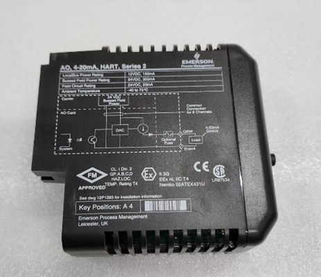 Module de sortie analogique DeltaV d'Emerson KL3022X1-BA1 Dur 4-20mA 12P2531X122