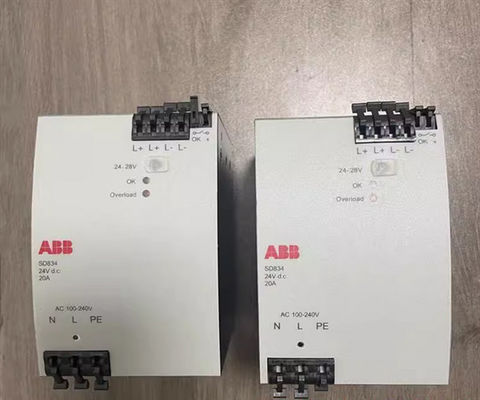 3BSC610067R1 ABB SD834 Appareil d'alimentation en électricité Module d'alimentation en électricité redondant