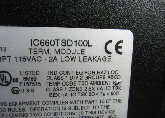 L'assemblage terminal GE Fanuc IC660TSD100 est fabriqué par GE Fanuc, de 32 à 140 degrés Fahrenheit