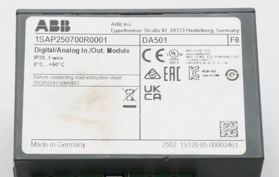 DA501 1SAP250700R0001 Module numérique I O ABB Nouveau tout neuf