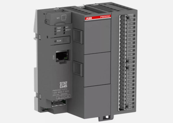 Module de processeur ABB PM5032-T-ETH. Mémoire de 2 Mo. 12 DI 24 VDC. 8 DO 24 VDC 0.5A. 2 DC 24 VDC.