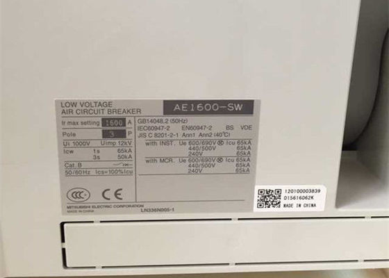 MITSUBISHI 1600A ACB AE1600-SW basse tension fonctionnel de l' air disjoncteur 3P réparer nouveau