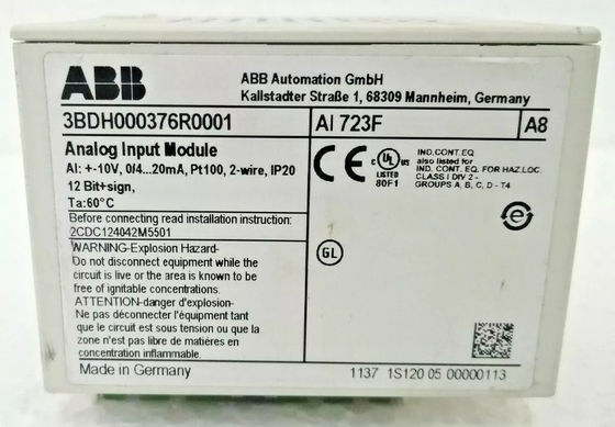 Module d'entrée numérique analogique ABB AI 723F