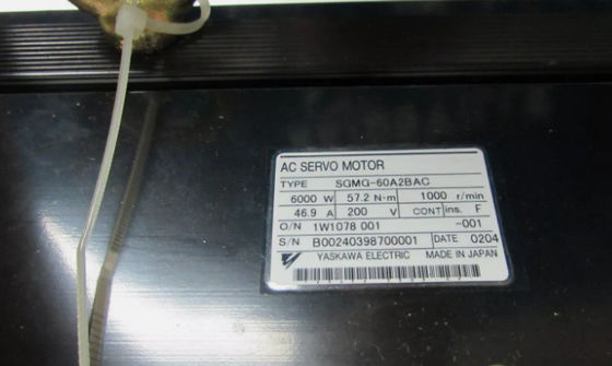 SGMG-60A2BAC Yaskawa Servo moteur industriel haute vitesse 6000W