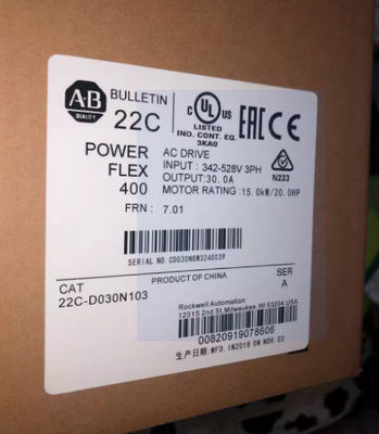 22C-D030N103 AB PowerFlex 400- 15 kW (20 ch) actionnement à courant alternatif