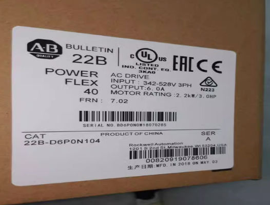 AB Allen Bradley 22B-D6P0N104 Lecteur AC réglable en fréquence