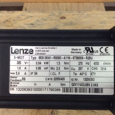 Lenze MCS 06F60-RS0B0-A11N-ST5S00N-R0SU Servo moteur synchrone