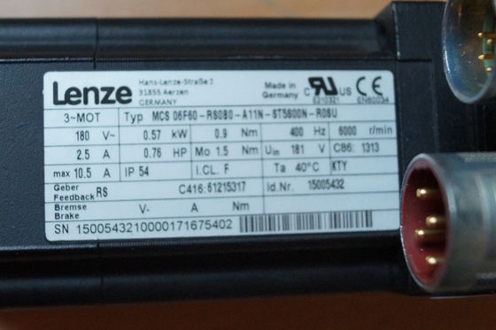 Lenze MCS 06F60-RS0B0-A11N-ST5S00N-R0SU Servo moteur synchrone
