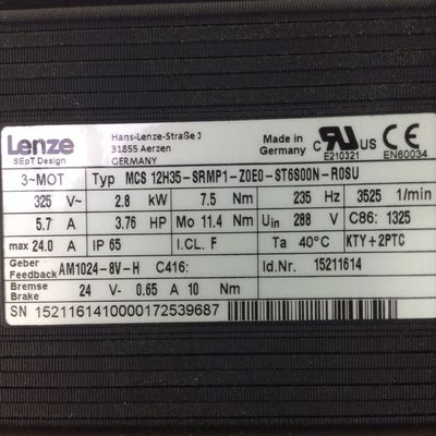 Lentille MCS 12H35-SRMP1-Z0E0-ST6S00N-R0SU Vitesse nominale 2323