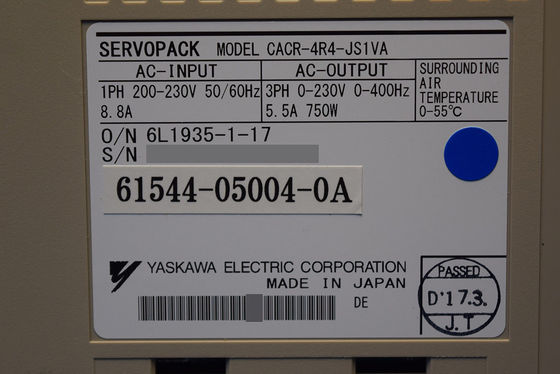 Le service de servo-alimentation CA Yaskawa CACR-4R4-JS1VA Le débit maximal par réseau est de 31