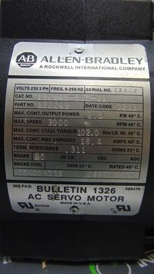 Servomotors à courant alternatif AB 1326AB-B2E-11 polyvalents pour divers besoins industriels