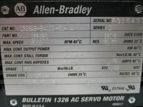 1391-DES AC Servo Drive Compatible AB 1326AB-B4100-21-K4 Servomotors à couple et plus