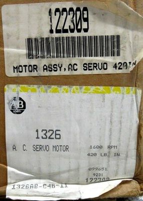 Servomotors de la série AB 1326AB-C4B-11 à couple plus pour le servomotore à courant alternatif 1391-DES